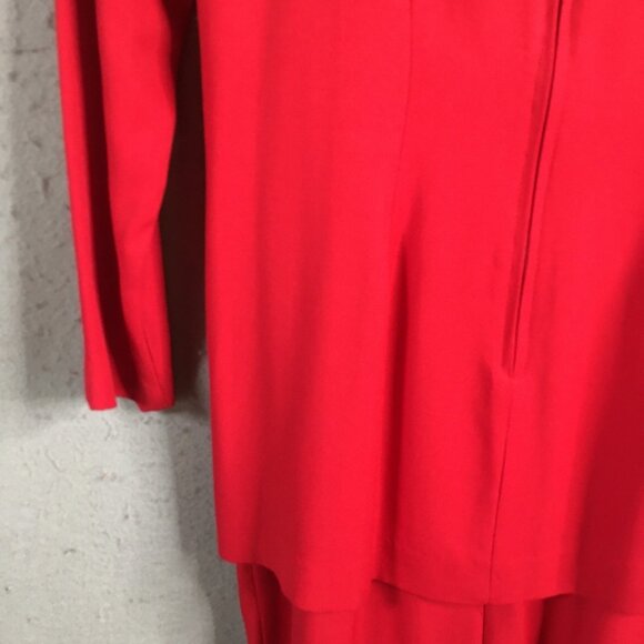 Vintage Kristy Petites Dress Womens 4P Red Gold Military Nutcracker Soldier - Picture 14 of 16